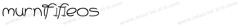 MURNIF 1f1eOS字体转换